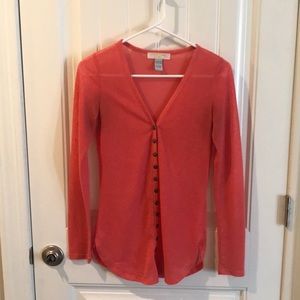 Coral cardigan